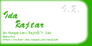 ida rajtar business card